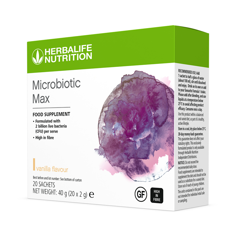 box of Herbalife Nutrition Microbiotic Max